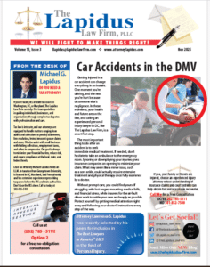 Personal Injury Lawyer in DC and Maryland Newsletter